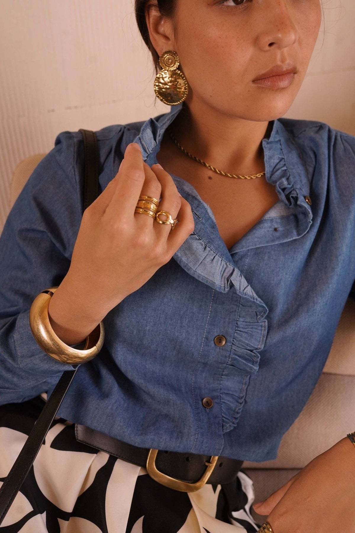 Winter shirt: Bleu / M/L