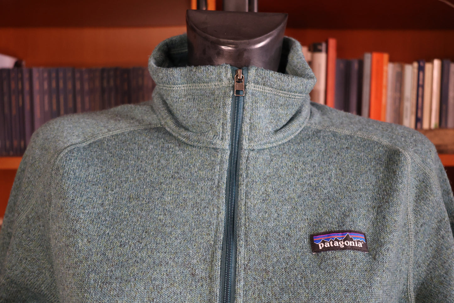 Olive green Patagonia fleece jacket