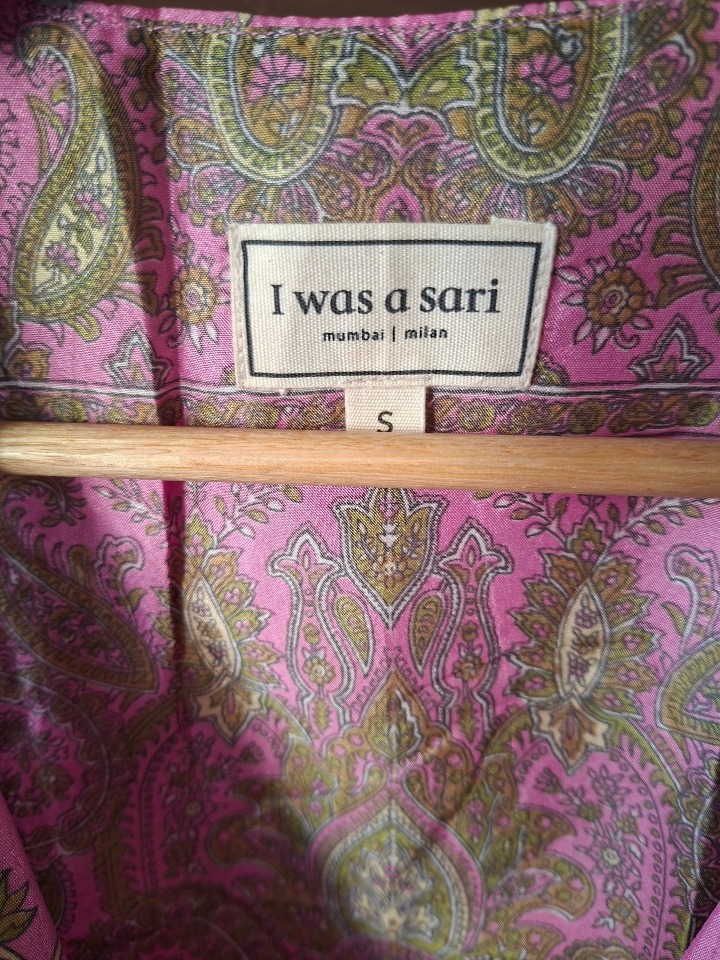 Set coordinato rosa I was a Sari sustainable fashion