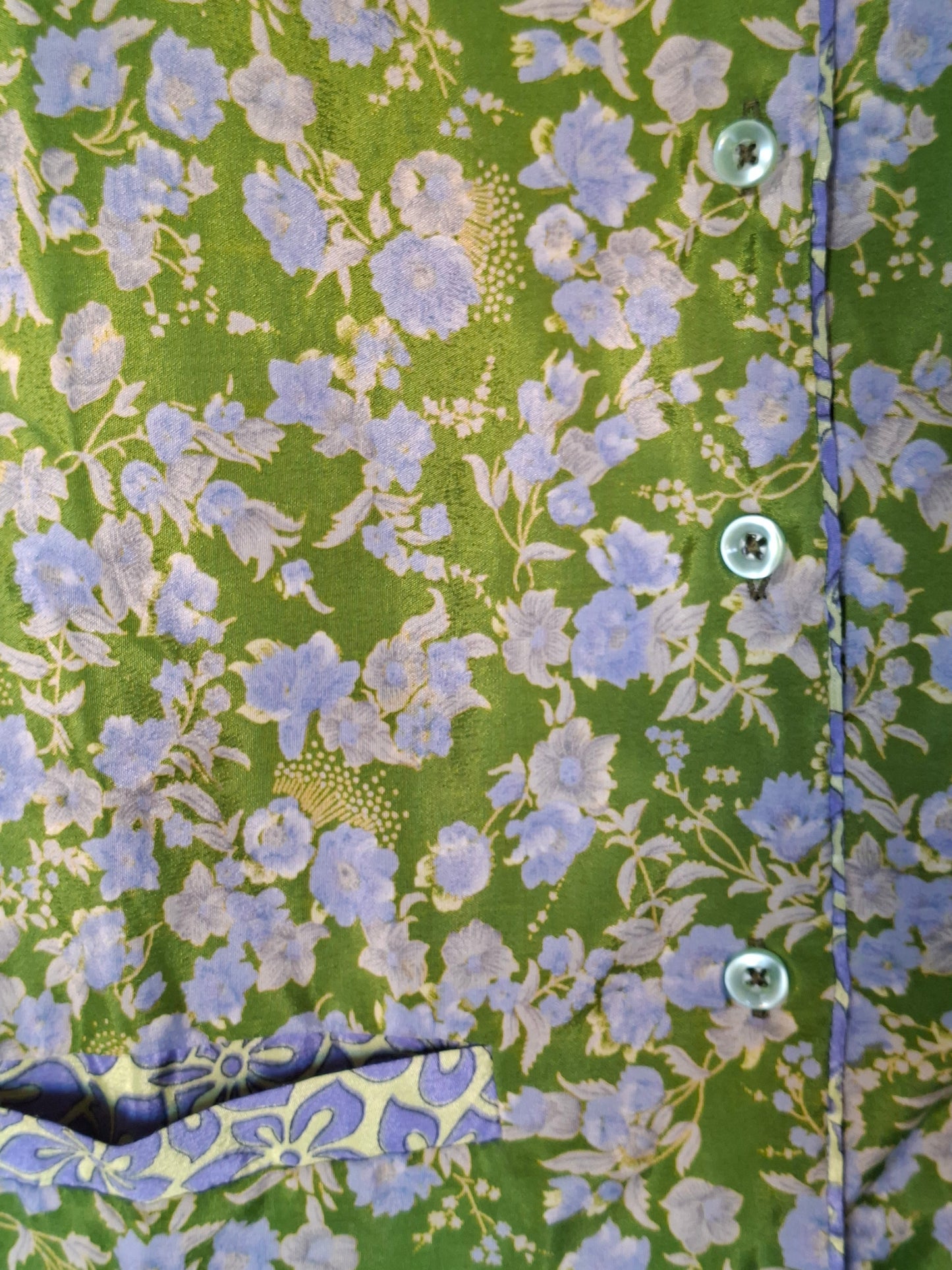 Set coordinato verde I Was a Sari sustainable fashion sets, M