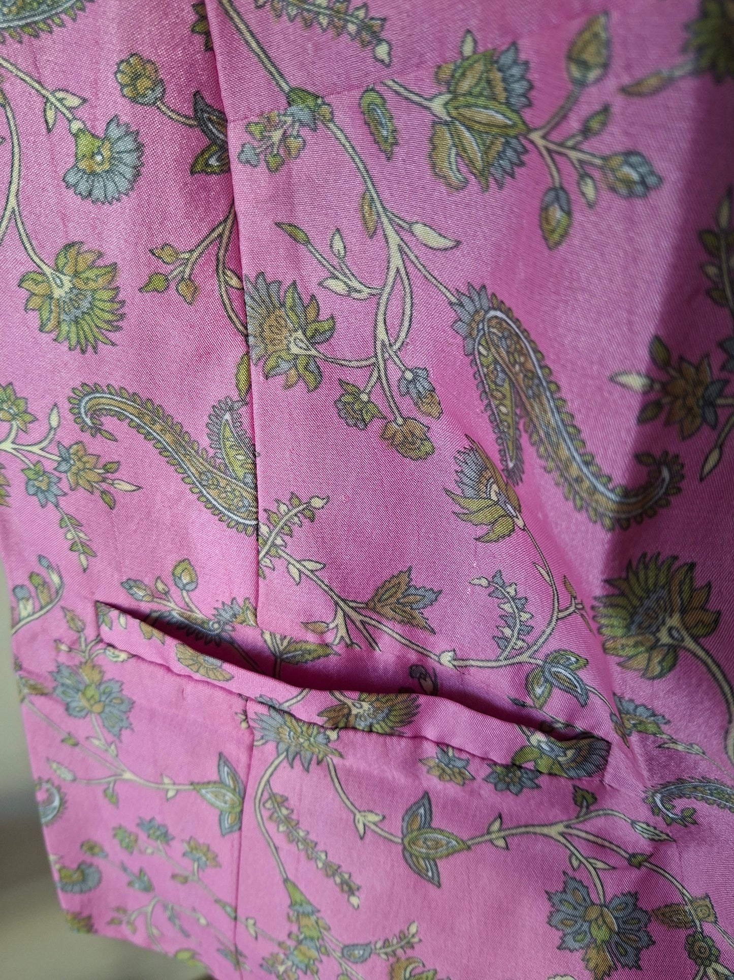 Set coordinato rosa I was a Sari sustainable fashion