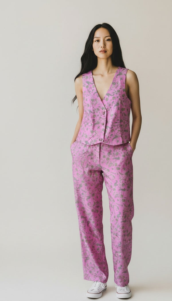 Completo rosa I was a sari