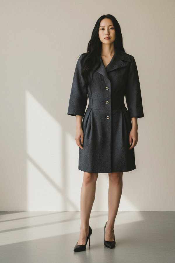 Soprabito nero elegante da donna