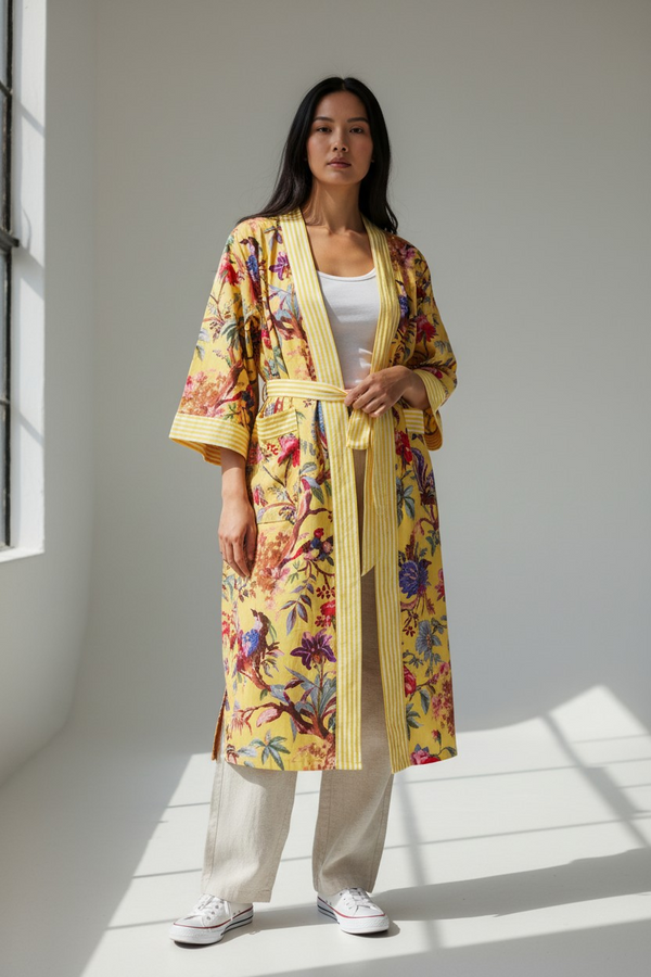 Jungle kimono giallo