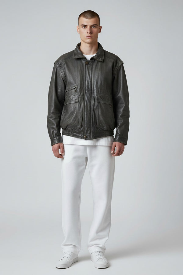 Giacca in pelle vintage canadese